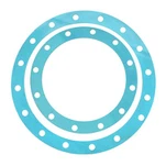 Bileog rubair gasket flange neamh -aispeiste